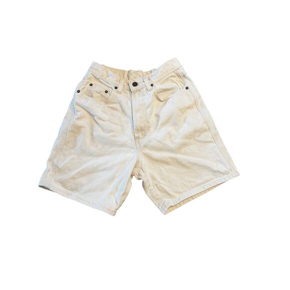 Vintage Jordache Basics High-Rise Denim Shorts White XS/24-25 Waist - Picture 2 of 5